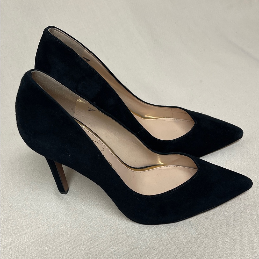 Jessica Simpson Black Suede Heels